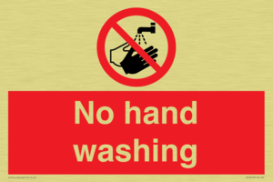 No hand washing